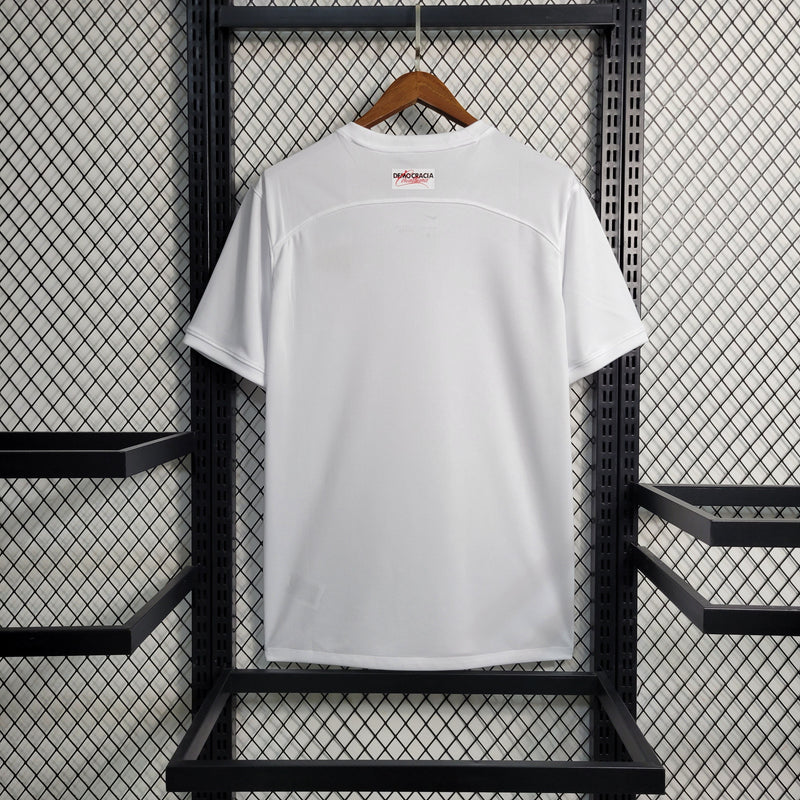 Camisa Corinthians - 23/24 - Branca/Preta – Confortável