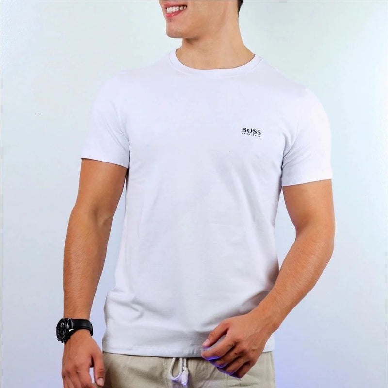 Camiseta ALGODÃO Premium Hugo – Boss Clássico