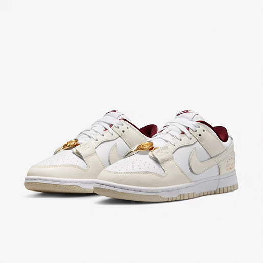 Dunk Low Just Do It White – Phantom Confortável