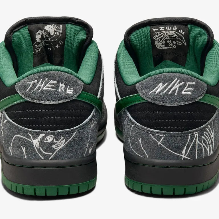 There Skateboards x SB Dunk Low Anthracite and Gorge – Green Clássico