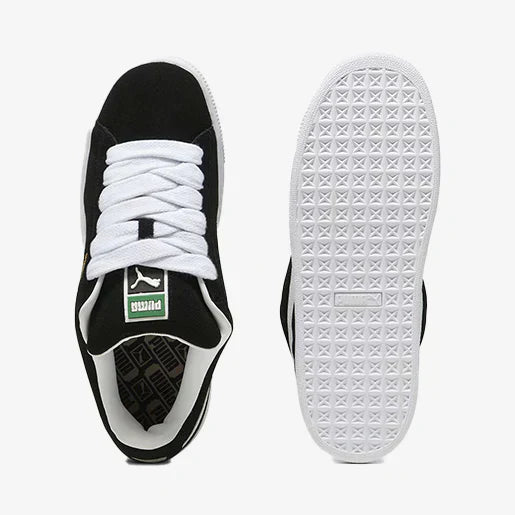 Suede XL Black – White Elegante